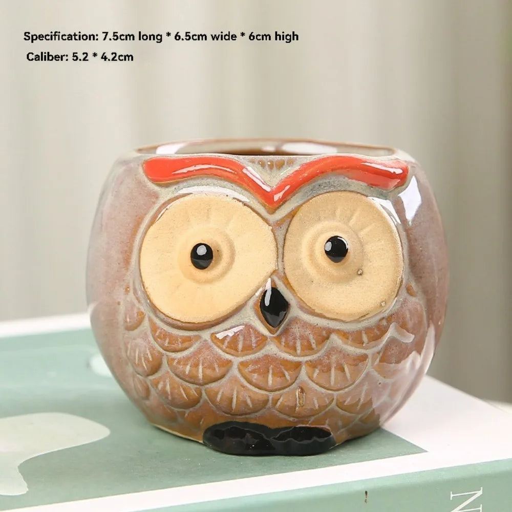Mini Owl Ceramic Planter™