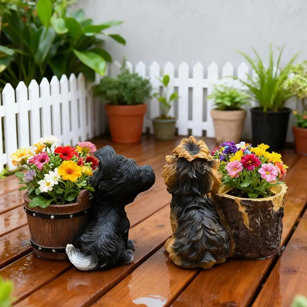 Puppy Figurine Bucket Planter™