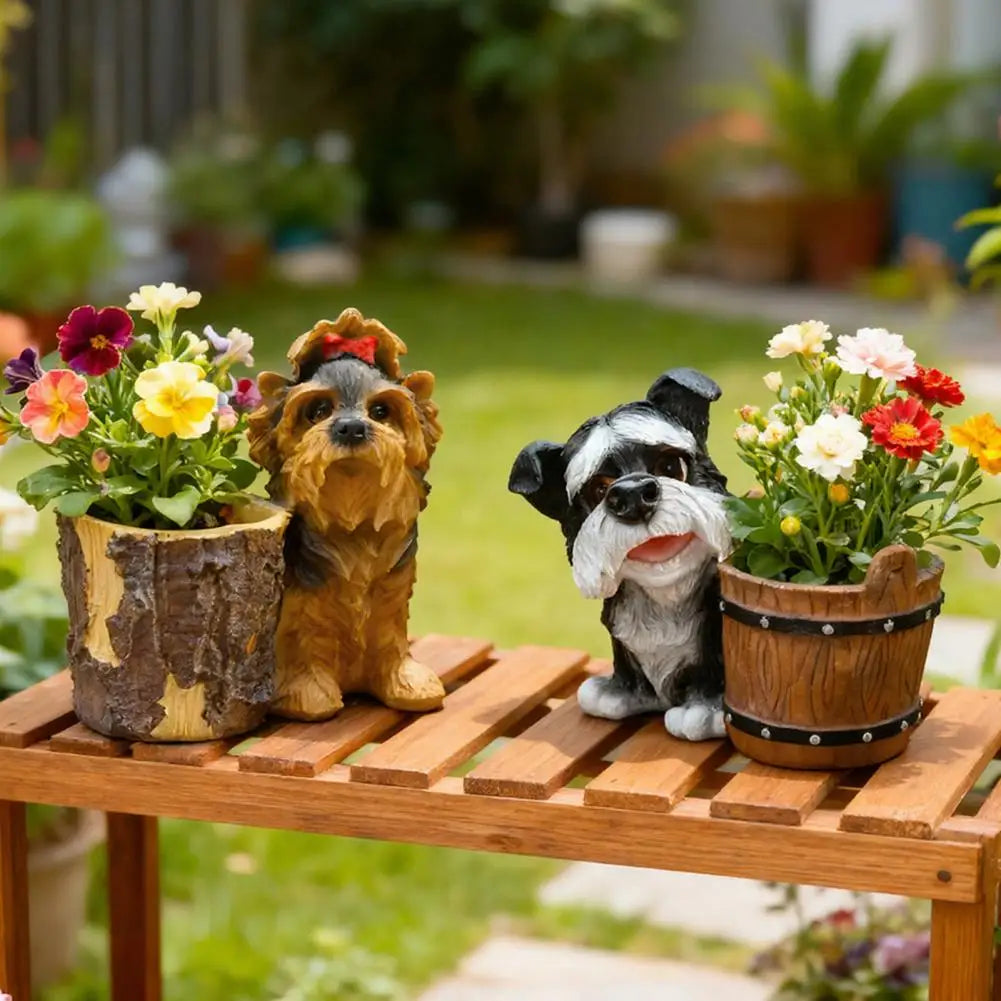 Puppy Figurine Bucket Planter™
