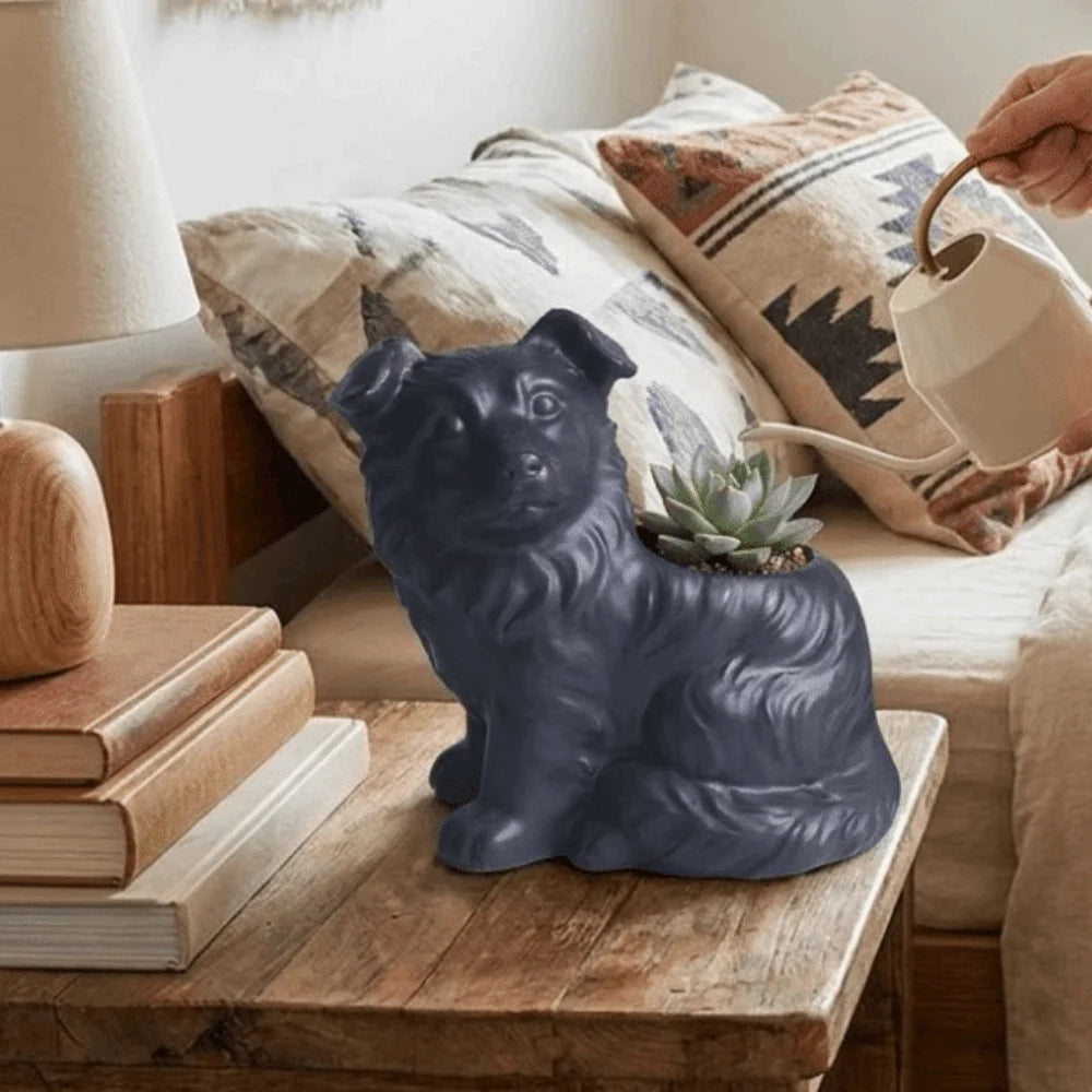 Border Collie Succulent Planter™