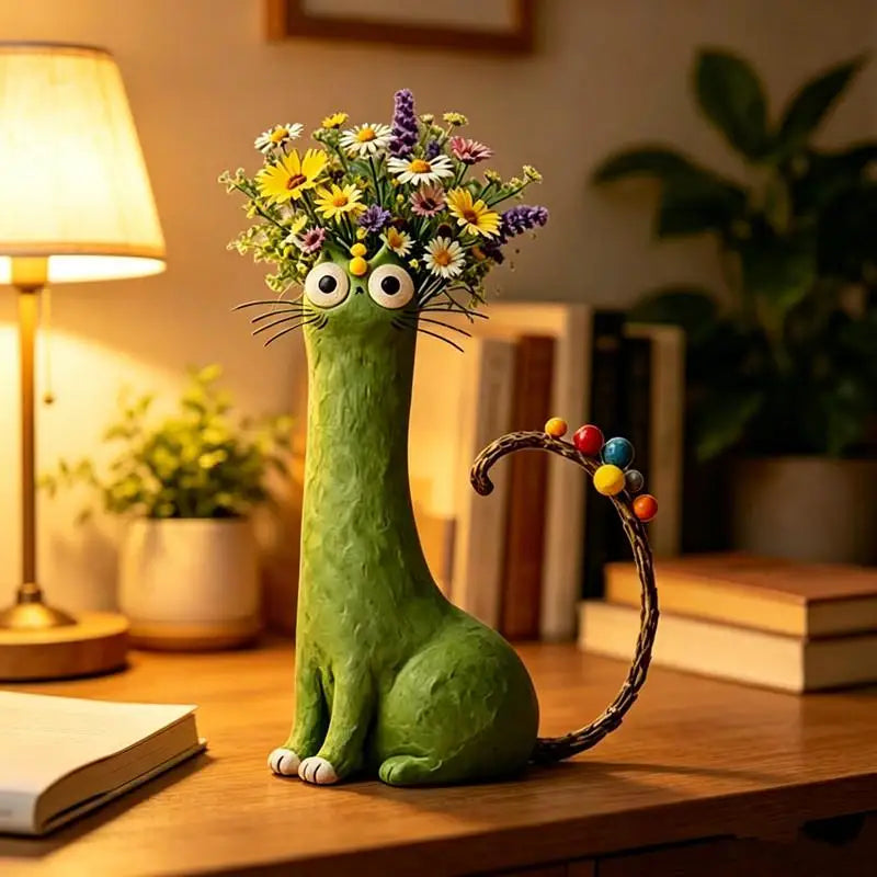 Cat Shaped Vase