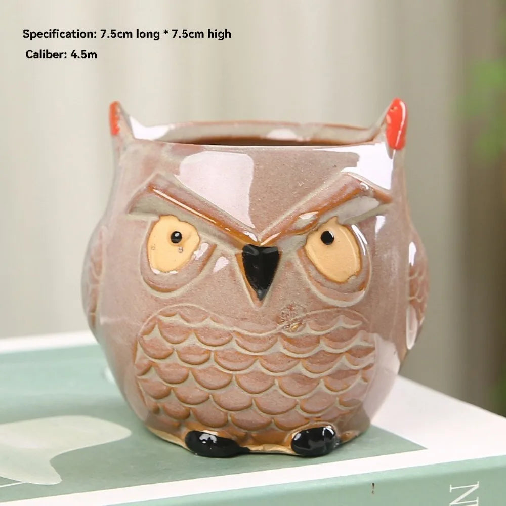 Mini Owl Ceramic Planter™