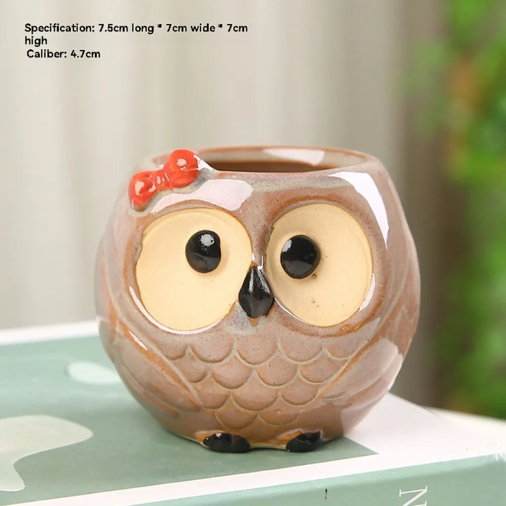Mini Owl Ceramic Planter™