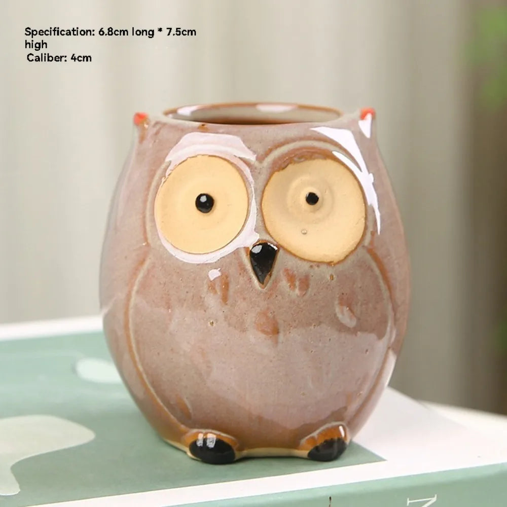 Mini Owl Ceramic Planter™