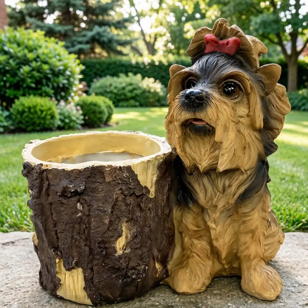 Puppy Figurine Bucket Planter™