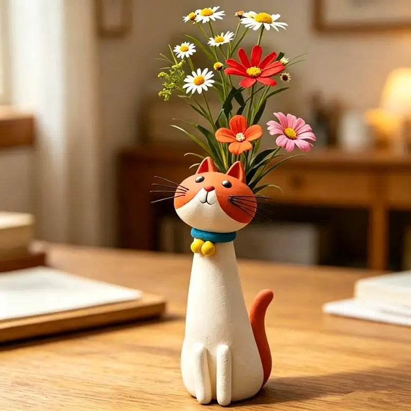 Cat Shaped Vase