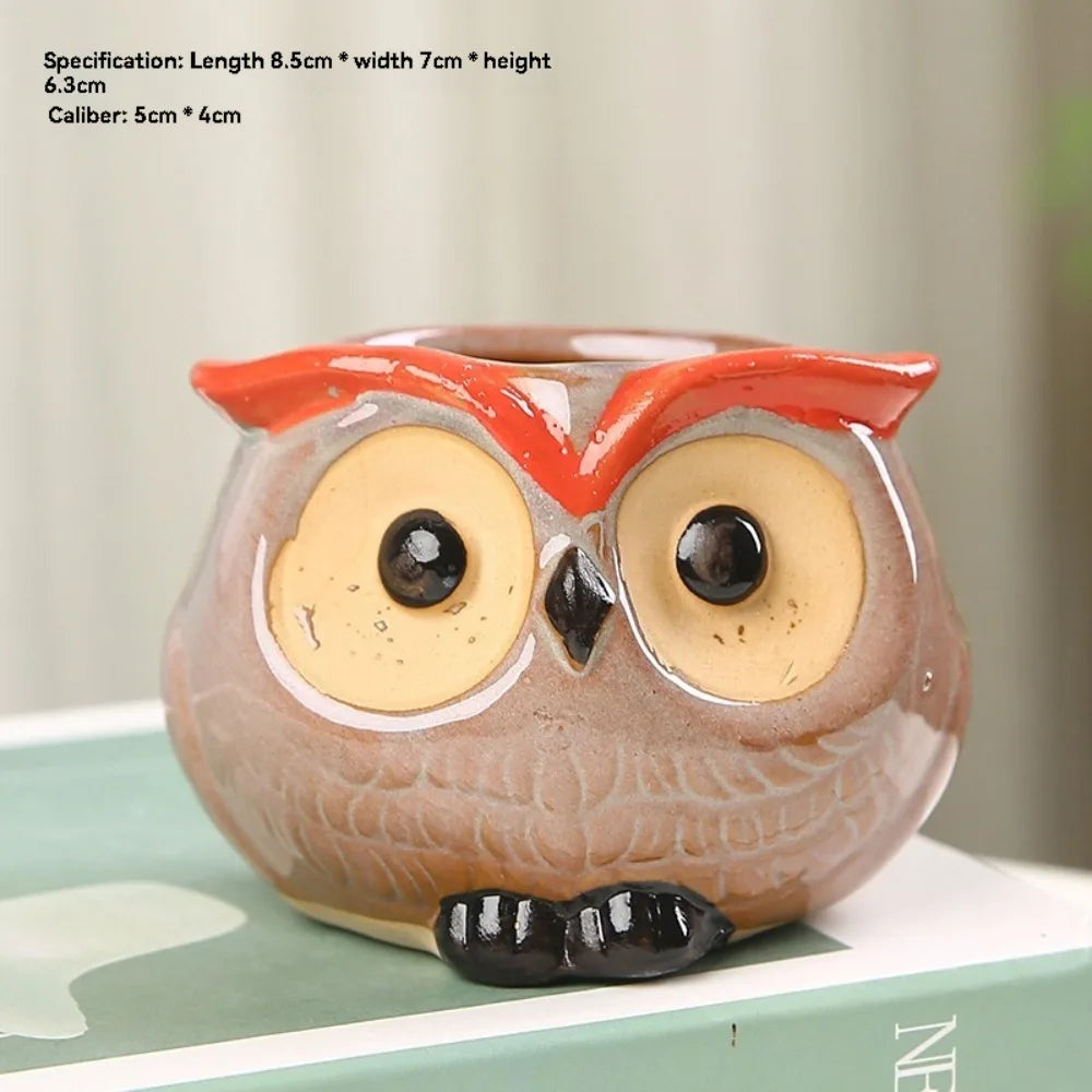 Mini Owl Ceramic Planter™