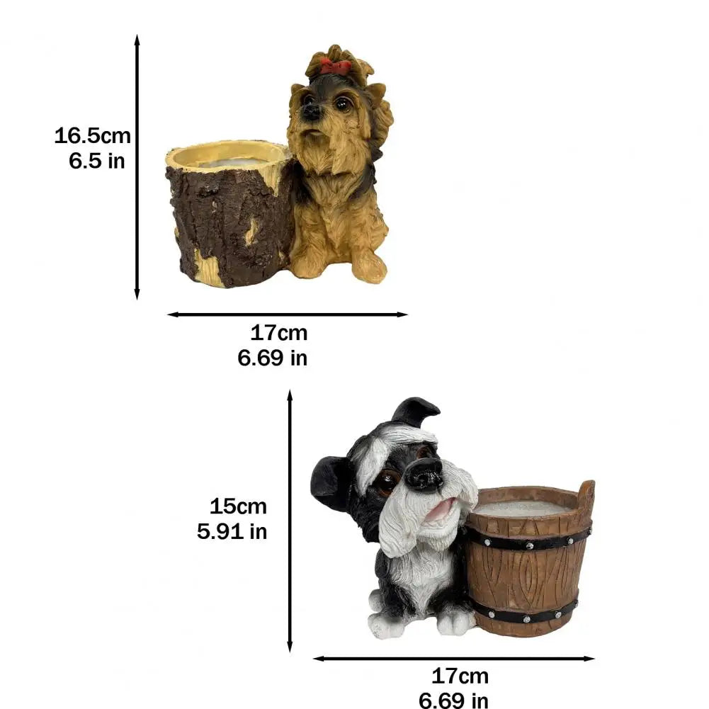Puppy Figurine Bucket Planter™