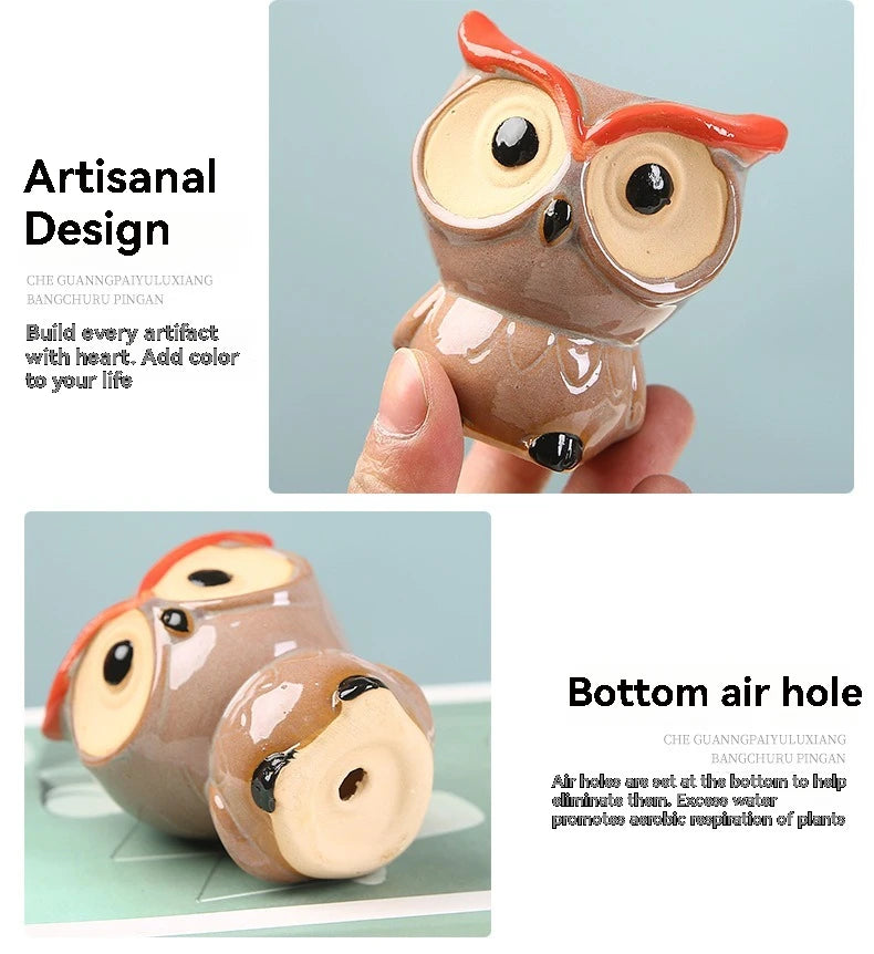 Mini Owl Ceramic Planter™